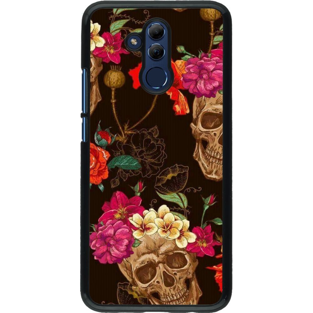 Coque Huawei Mate 20 Lite - Skulls and flowers