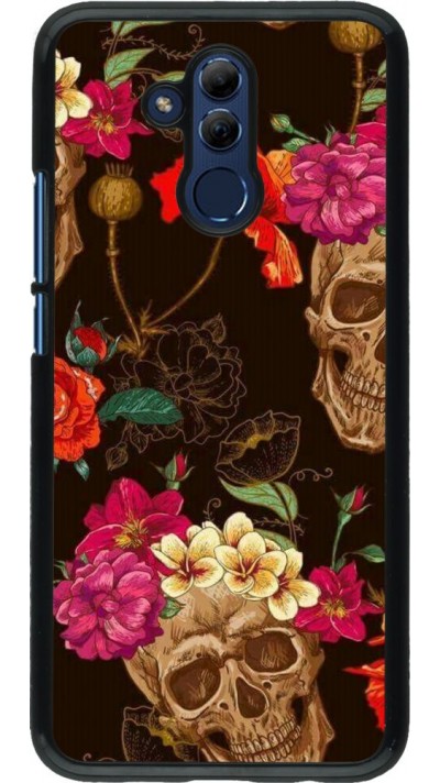 Coque Huawei Mate 20 Lite - Skulls and flowers