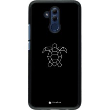 Hülle Huawei Mate 20 Lite - Turtles lines on black