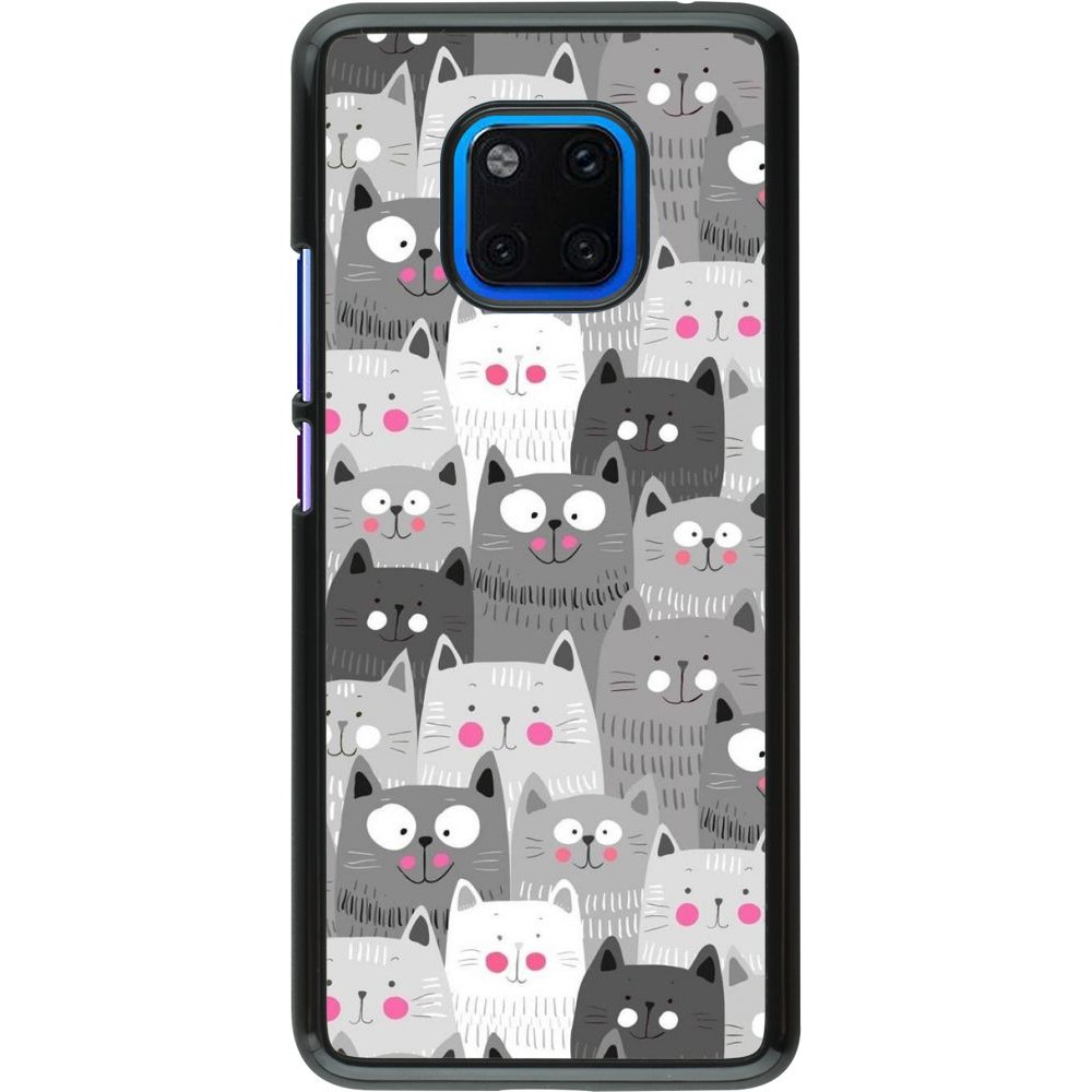 Coque Huawei Mate 20 Pro - Chats gris troupeau