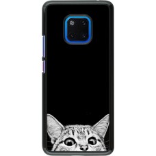 Coque Huawei Mate 20 Pro - Cat Looking Up Black