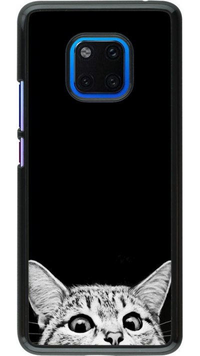 Coque Huawei Mate 20 Pro - Cat Looking Up Black