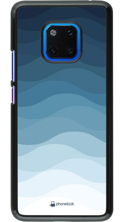 Hülle Huawei Mate 20 Pro - Flat Blue Waves