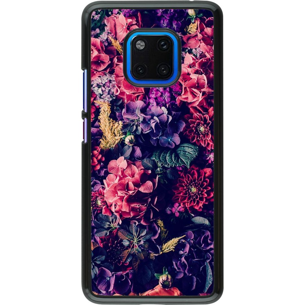 Coque Huawei Mate 20 Pro - Flowers Dark