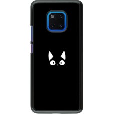 Coque Huawei Mate 20 Pro - Funny cat on black