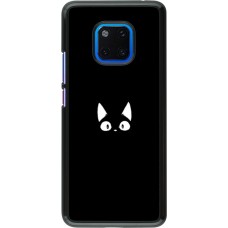 Hülle Huawei Mate 20 Pro - Funny cat on black