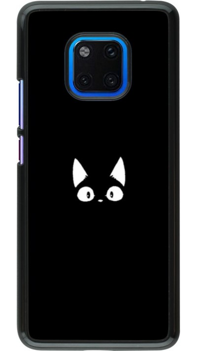 Coque Huawei Mate 20 Pro - Funny cat on black