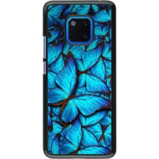 Coque Huawei Mate 20 Pro - Papillon - Bleu