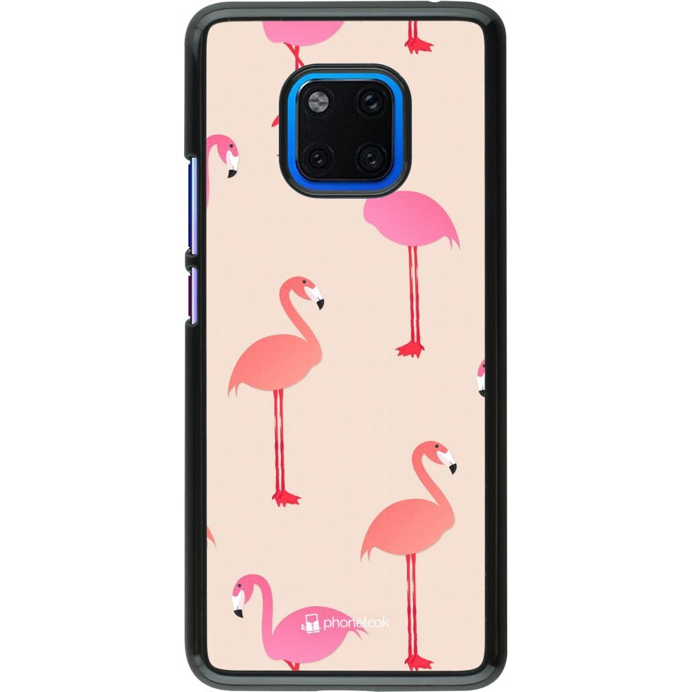 Hülle Huawei Mate 20 Pro - Pink Flamingos Pattern
