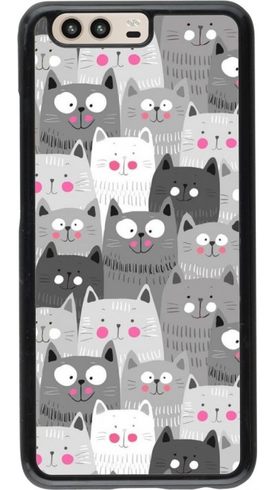 Coque Huawei P10 - Chats gris troupeau