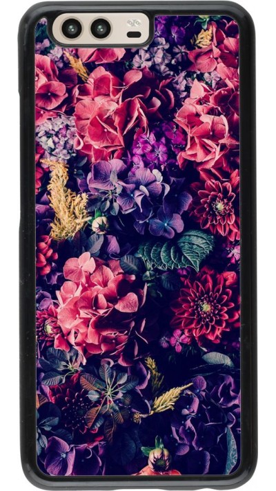 Coque Huawei P10 - Flowers Dark