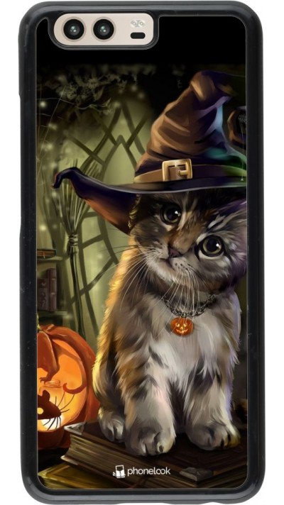 Coque Huawei P10 - Halloween 21 Witch cat