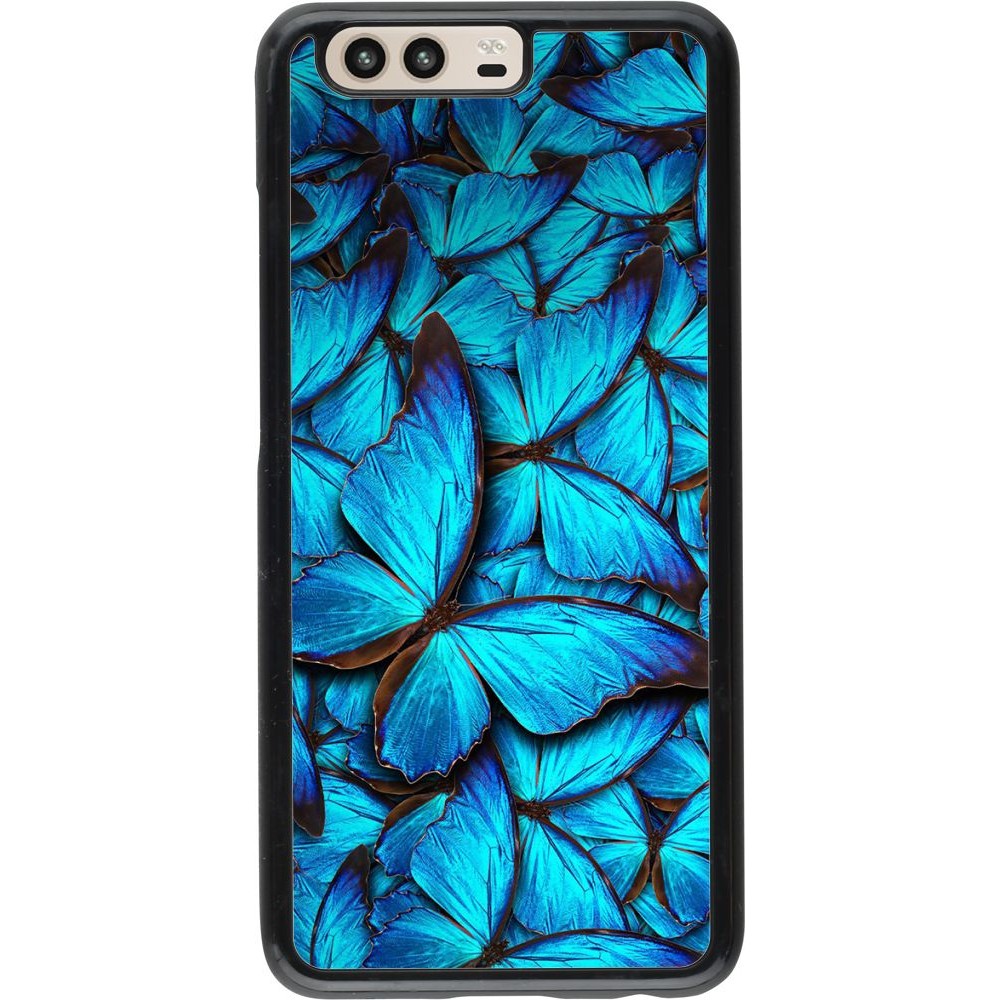 Coque Huawei P10 - Papillon - Bleu