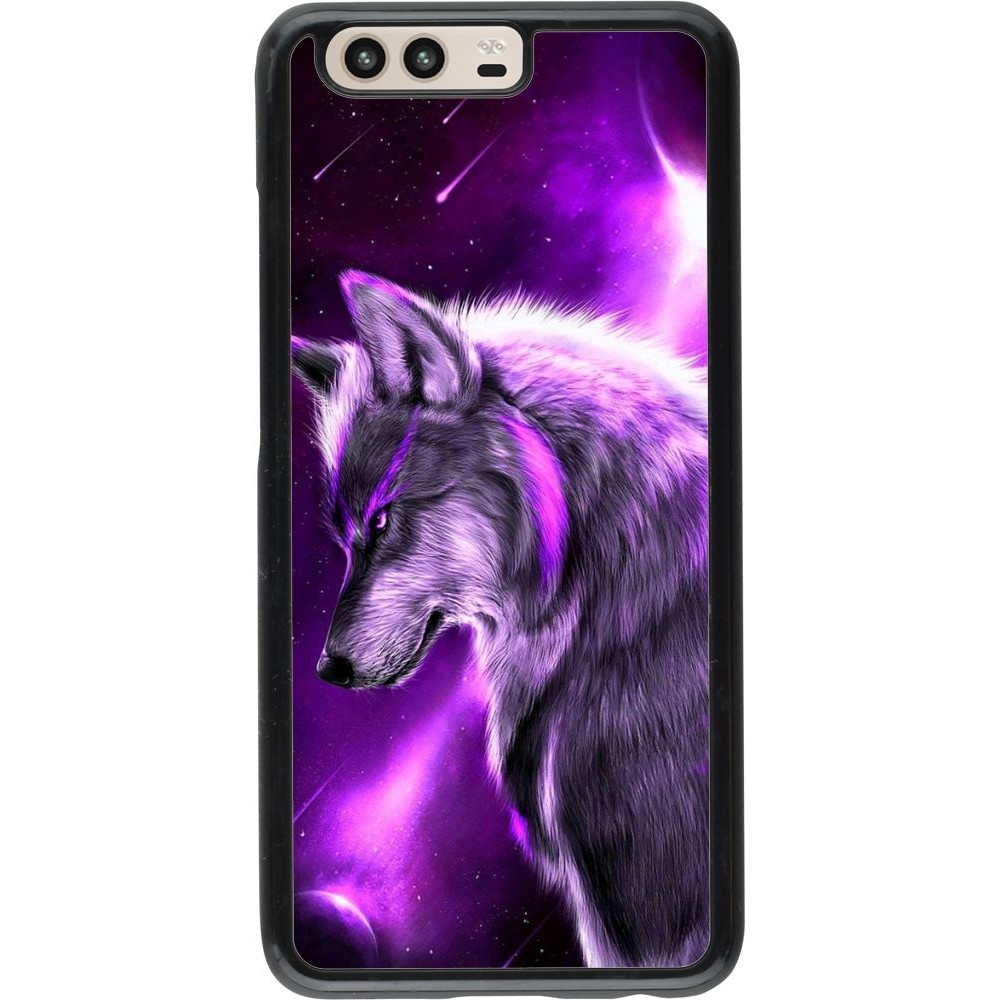 Coque Huawei P10 - Purple Sky Wolf
