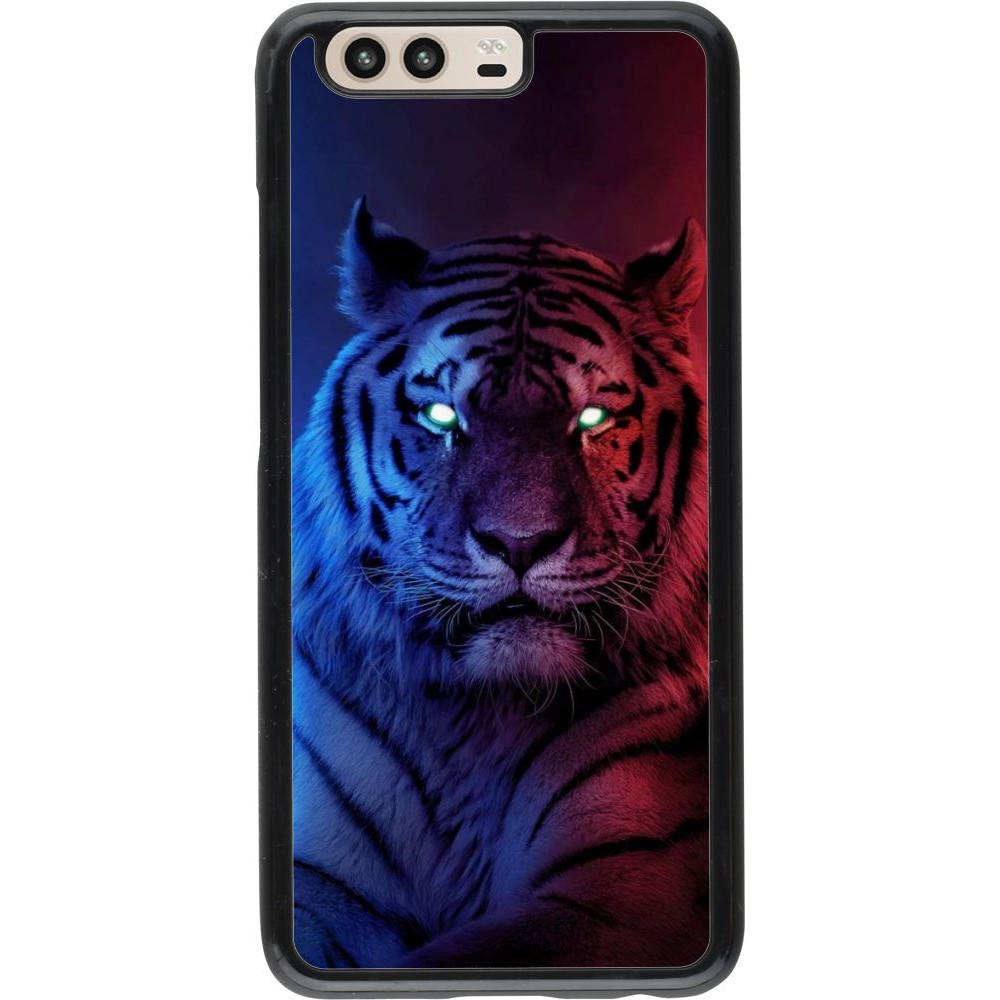 Coque Huawei P10 - Tiger Blue Red