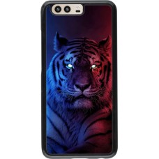Coque Huawei P10 - Tiger Blue Red