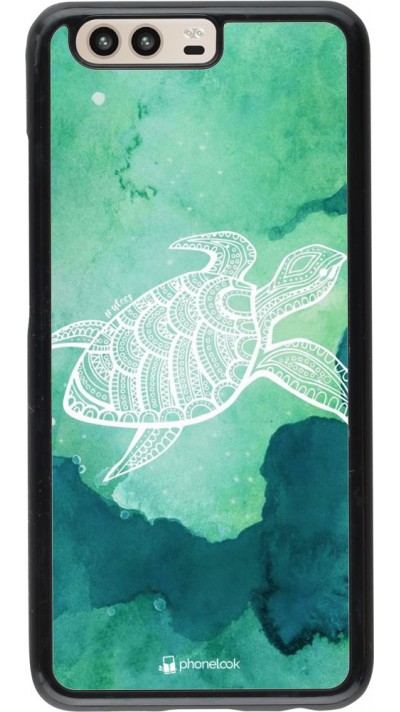 Coque Huawei P10 - Turtle Aztec Watercolor