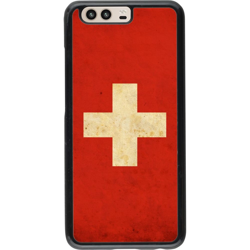 Coque Huawei P10 - Vintage Flag SWISS