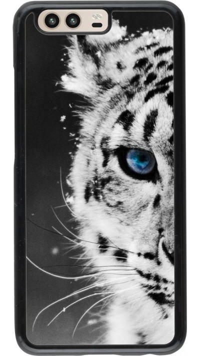 Coque Huawei P10 - White tiger blue eye