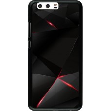 Coque Huawei P10 Plus - Black Red Lines