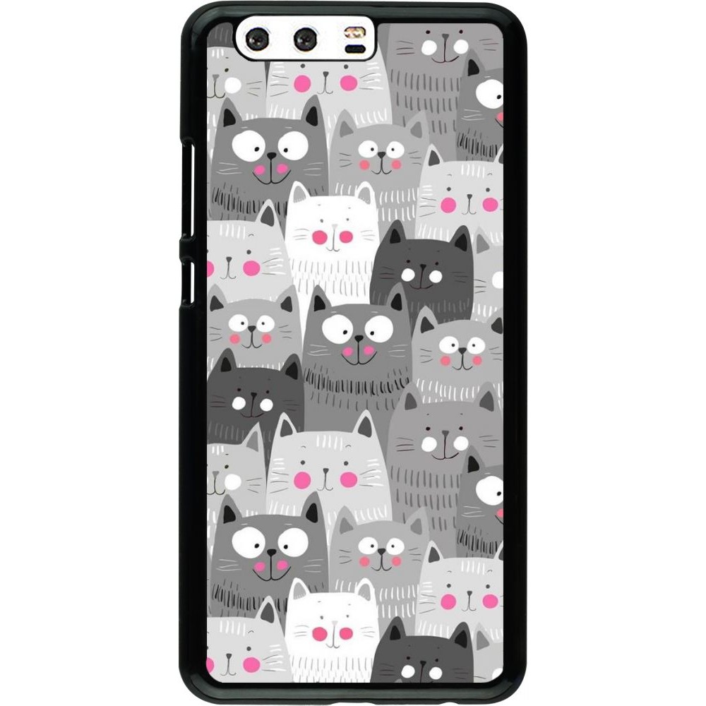 Coque Huawei P10 Plus - Chats gris troupeau