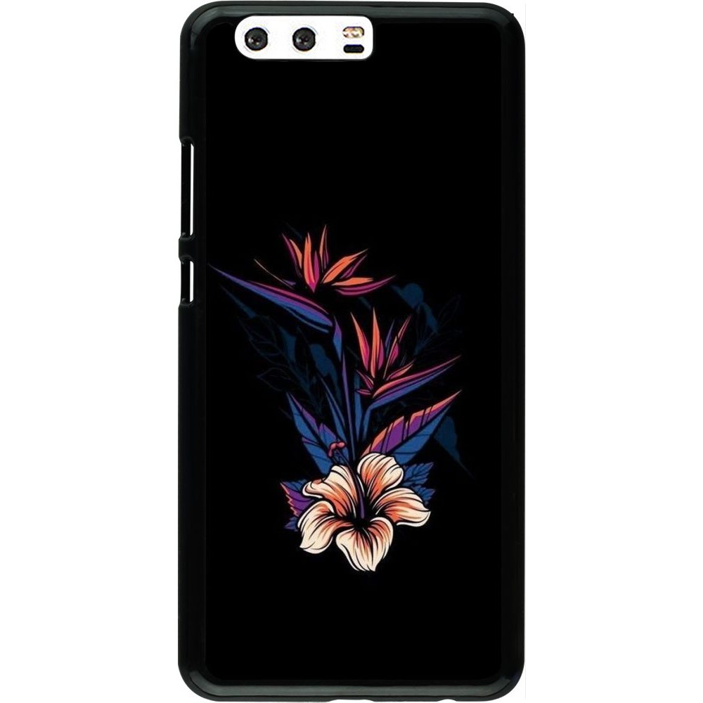 Coque Huawei P10 Plus - Dark Flowers