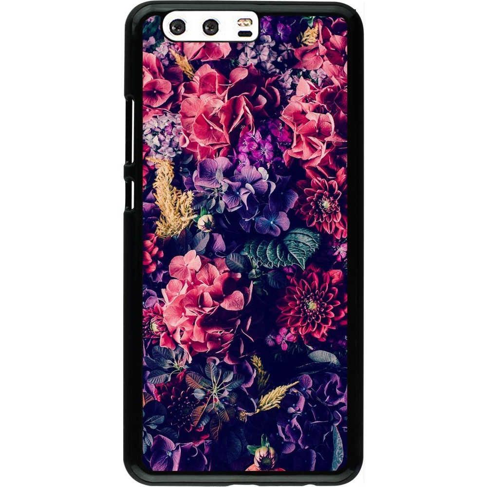 Coque Huawei P10 Plus - Flowers Dark