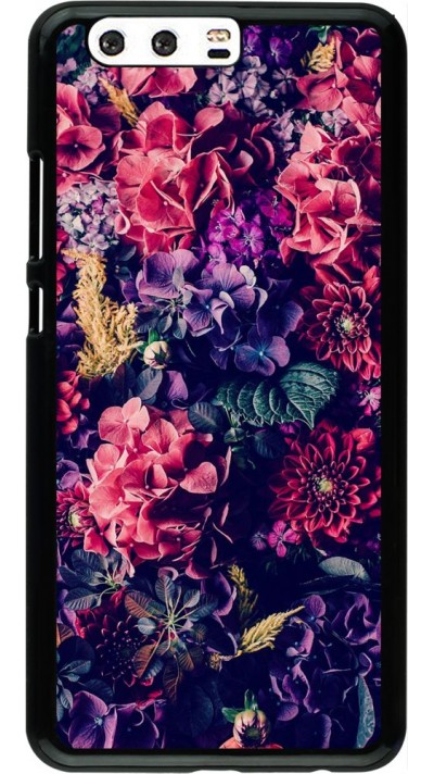 Coque Huawei P10 Plus - Flowers Dark