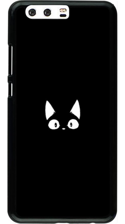 Coque Huawei P10 Plus - Funny cat on black