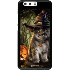 Coque Huawei P10 Plus - Halloween 21 Witch cat