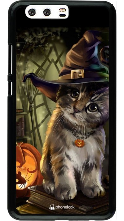 Coque Huawei P10 Plus - Halloween 21 Witch cat