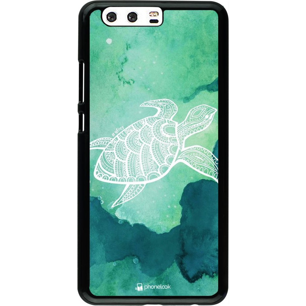 Coque Huawei P10 Plus - Turtle Aztec Watercolor