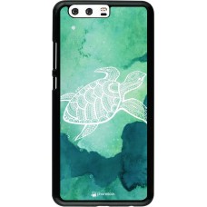 Coque Huawei P10 Plus - Turtle Aztec Watercolor