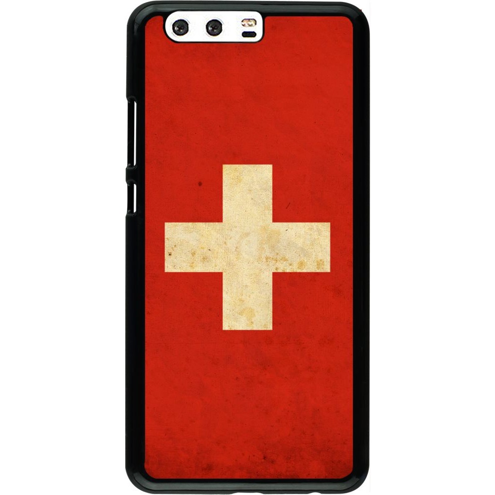 Hülle Huawei P10 Plus - Vintage Flag SWISS