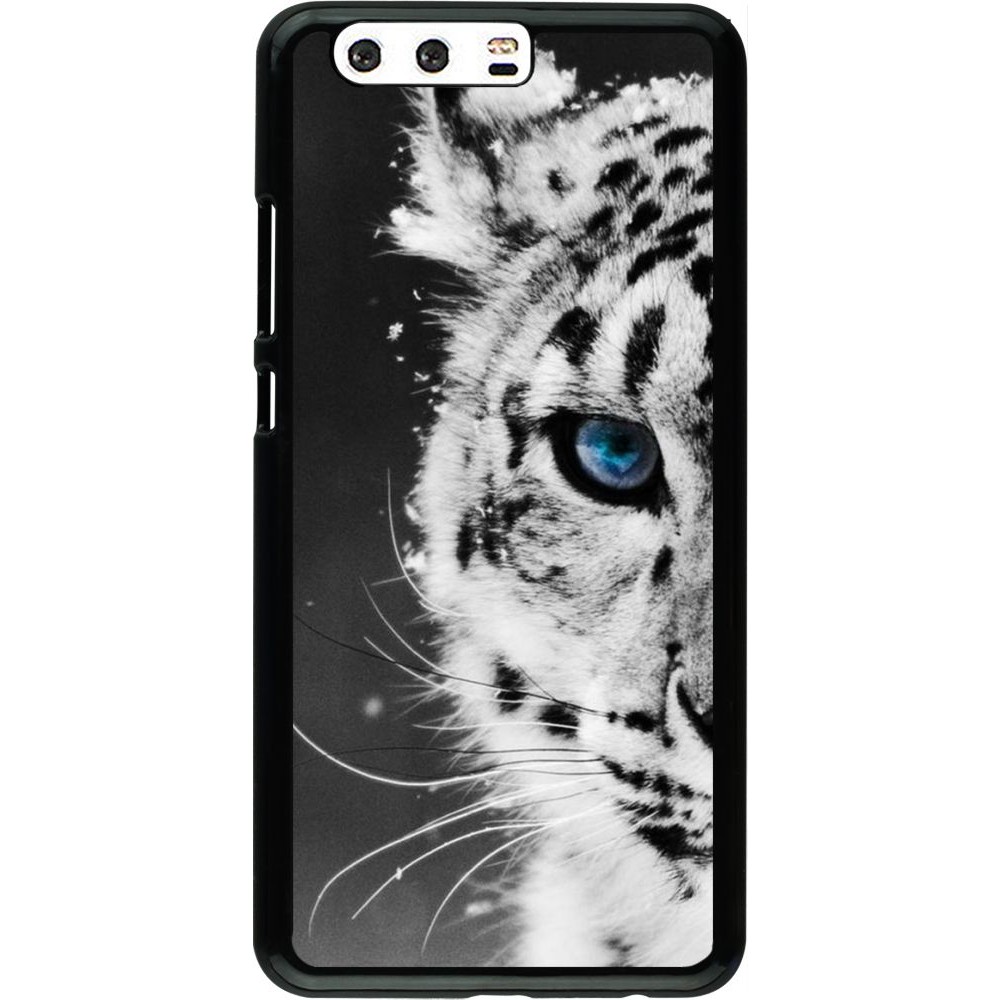 Coque Huawei P10 Plus - White tiger blue eye