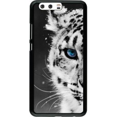 Coque Huawei P10 Plus - White tiger blue eye