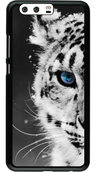 Coque Huawei P10 Plus - White tiger blue eye