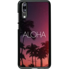 Coque Huawei P20 - Aloha Sunset Palms