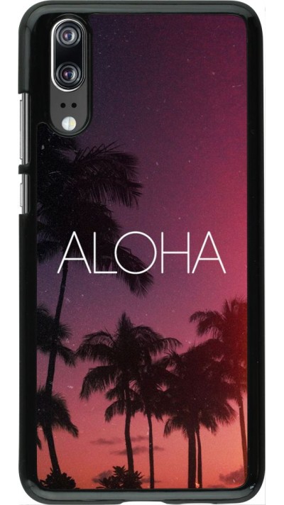 Hülle Huawei P20 - Aloha Sunset Palms
