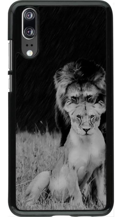 Coque Huawei P20 - Angry lions