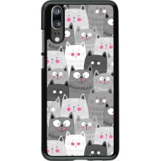 Coque Huawei P20 - Chats gris troupeau