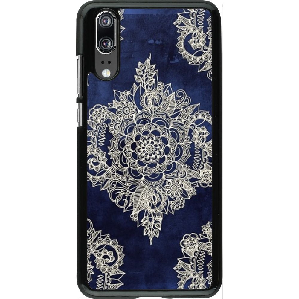 Coque Huawei P20 - Cream Flower Moroccan