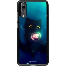 Hülle Huawei P20 - Cute Cat Bubble