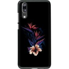Coque Huawei P20 - Dark Flowers