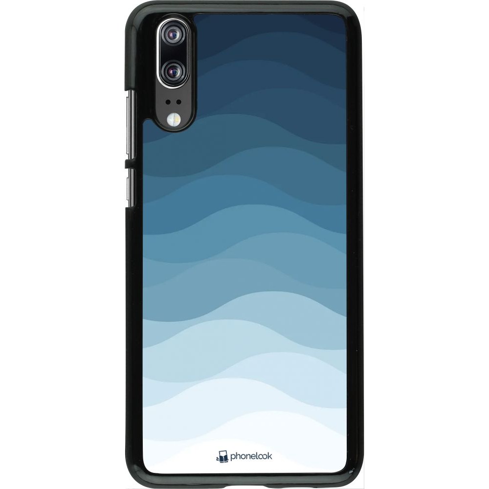 Coque Huawei P20 - Flat Blue Waves