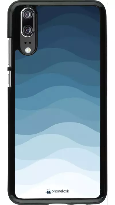 Coque Huawei P20 - Flat Blue Waves