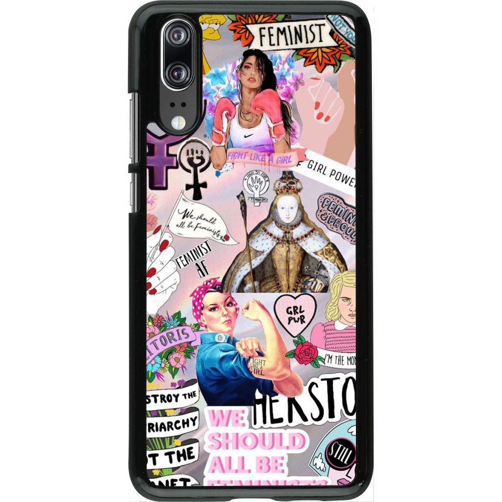 Coque Huawei P20 - Girl Power Collage