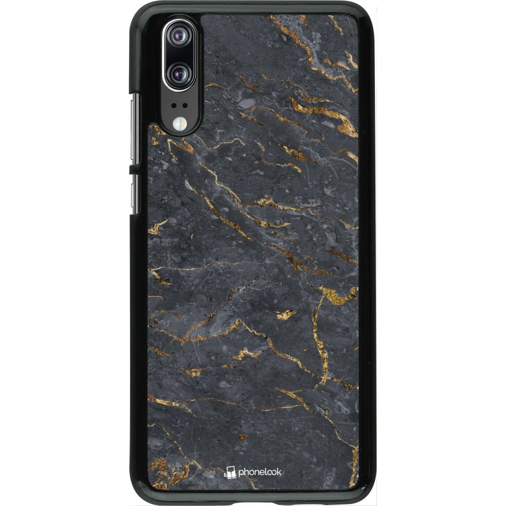 Coque Huawei P20 - Grey Gold Marble