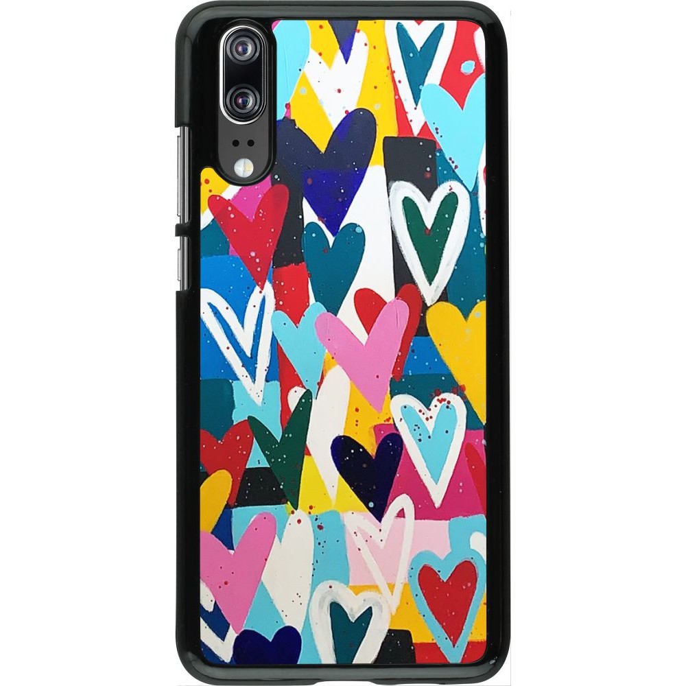 Coque Huawei P20 - Joyful Hearts