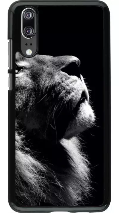Coque Huawei P20 - Lion looking up